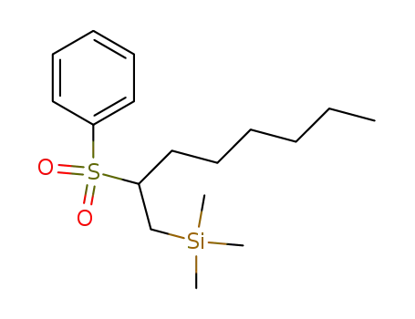 Molecular Structure of 84363-56-4 (2-(phenylsulfonyl)-1-(trimethylsilyl)octane)