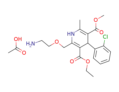Molecular Structure of 246852-10-8 (amlodipine acetate)