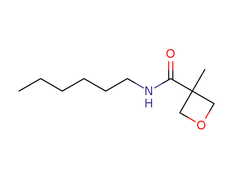 Molecular Structure of 1256651-65-6 (N-hexyl-3-methyloxetane-3-carboxamide)