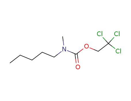 Molecular Structure of 87876-76-4 (Carbamic acid, methylpentyl-, 2,2,2-trichloroethyl ester)