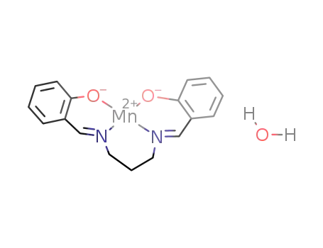 Molecular Structure of 58770-12-0 (Mn(N,N'-bis(salicylaldehyde)-1,3-propanediimine) * H<sub>2</sub>O)