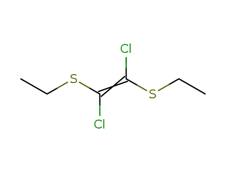 Molecular Structure of 5466-56-8 (1,2-dichloro-1,2-bis(ethylsulfanyl)ethene)