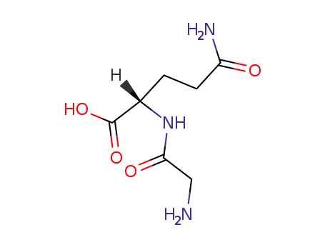 (2S)-5-amino-2-[(azaniumylacetyl)amino]-5-oxopentanoate
