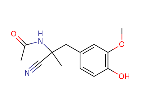 Acetamide,N-[1-cyano-2-(4-hydroxy-3-methoxyphenyl)-1-methylethyl]-, (+)-