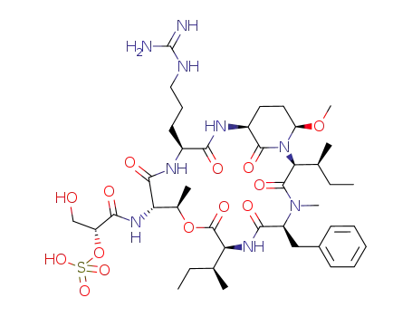 Molecular Structure of 1207348-76-2 (micropeptin MZ<sub>939</sub>B)
