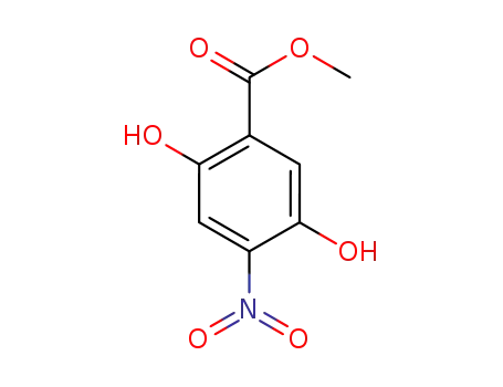 Molecular Structure of 1447497-17-7 (2,5-dihydroxy-4-nitrobenzoic acid methyl ester)