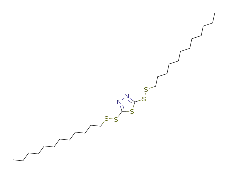 Molecular Structure of 13539-12-3 (2,5-bis(dodecyldithio)-1,3,4-thiadiazole)