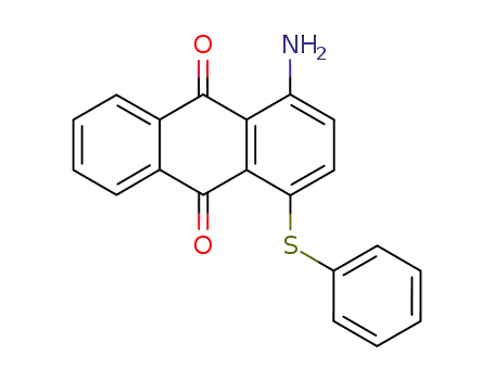 Molecular Structure of 13483-52-8 (1-amino-4-(phenylthio)anthraquinone)