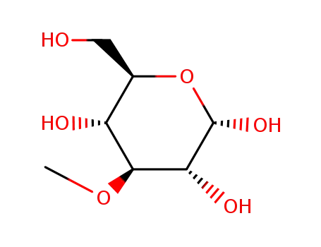 Molecular Structure of 13224-94-7 (3-O-METHYL-ALPHA-D-GLUCOPYRANOSE)