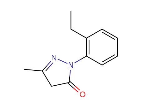 3H-Pyrazol-3-one, 2-(2-ethylphenyl)-2,4-dihydro-5-methyl-