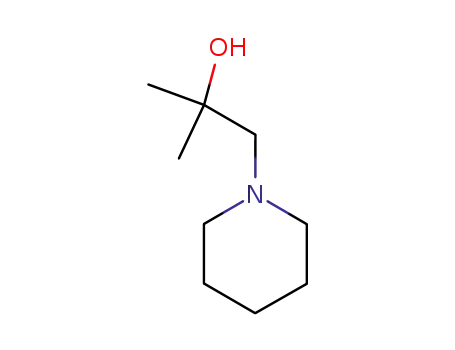 Molecular Structure of 13150-40-8 (alpha,alpha-dimethylpiperidine-1-ethanol)