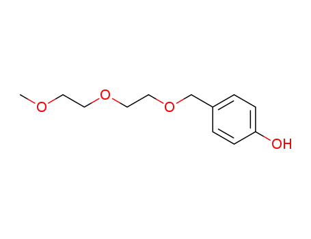 Molecular Structure of 115319-74-9 (4-hydroxybenzyl 2-(2-methoxyethoxy)ethyl ether)