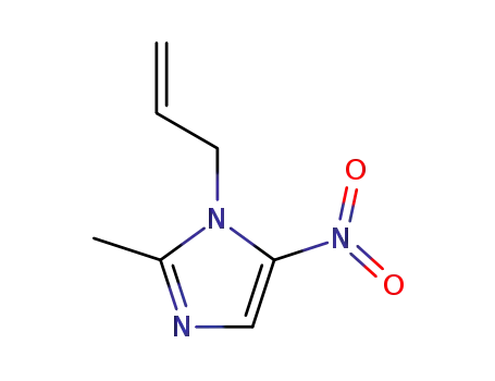 Molecular Structure of 13230-43-8 (1-allyl-2-methyl-5-nitro-1H-imidazole)