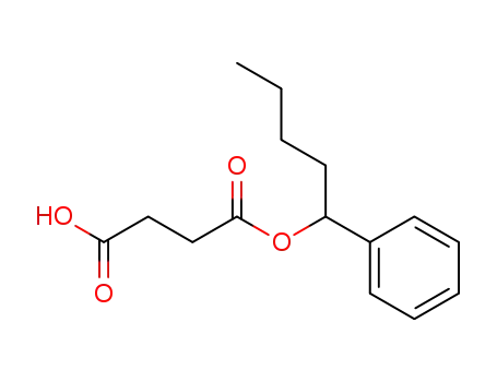 Molecular Structure of 135-36-4 ((1-phenylpentyl) hydrogen succinate)
