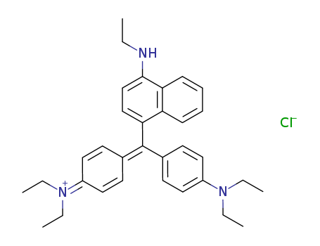 Ethanaminium,N-[4-[[4-(diethylamino)phenyl][4-(ethylamino)-1-naphthalenyl]methylene]-2,5-cyclohexadien-1-ylidene]-N-ethyl-,chloride (1:1)(2390-60-5)
