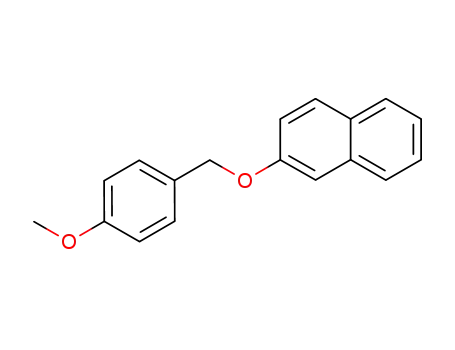 Molecular Structure of 101723-19-7 (Naphthalene, 2-[(4-methoxyphenyl)methoxy]-)