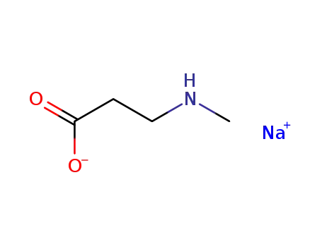 Molecular Structure of 55525-63-8 (b-Alanine, N-methyl-, monosodium salt)