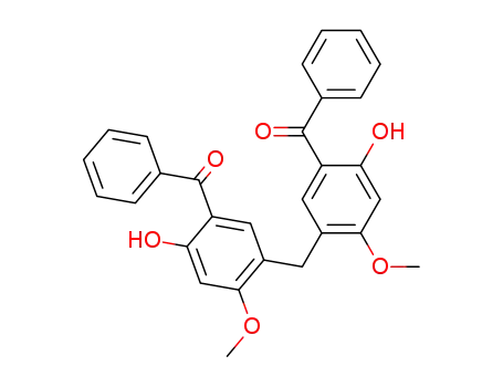 Molecular Structure of 138370-37-3 (5,5'-Methylenebis(2-hydroxy-4-methoxybenzophenone))