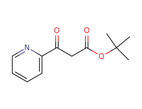 Molecular Structure of 123440-85-7 (BETA-OXO-2-PYRIDINEPROPANOIC ACID 1,1-DIMETHYLETHYL ESTER)