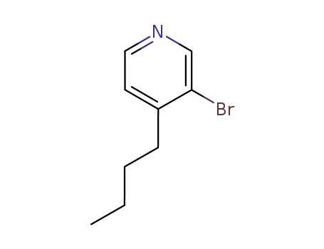 Molecular Structure of 85452-83-1 (Pyridine, 3-bromo-4-butyl-)