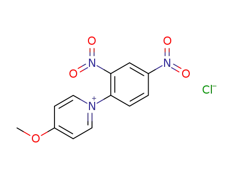 Molecular Structure of 104642-52-6 (Pyridinium, 1-(2,4-dinitrophenyl)-4-methoxy-, chloride)