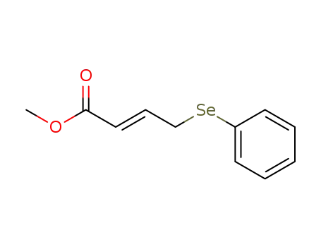 Molecular Structure of 100038-62-8 (2-Butenoic acid, 4-(phenylseleno)-, methyl ester, (E)-)