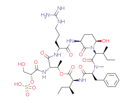 Molecular Structure of 1207348-74-0 (micropeptin MZ<sub>925</sub>)