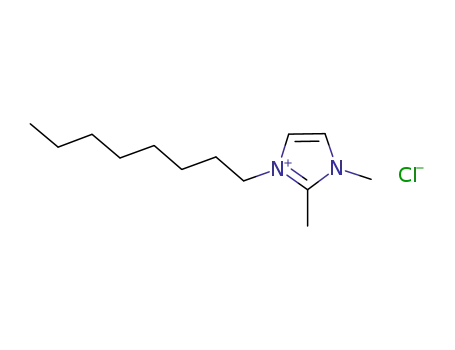 Molecular Structure of 1007398-58-4 (1-octyl-2,3-dimethylimidazolium chloride)