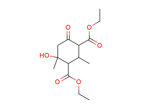 1,3-Cyclohexanedicarboxylic acid, 4-hydroxy-2,4-dimethyl-6-oxo-, diethyl ester