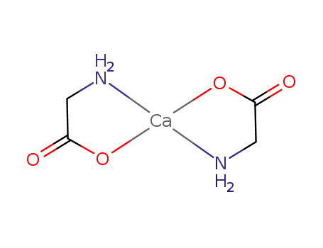 Molecular Structure of 56960-17-9 (Calcium, bis(glycinato-N,O)-, (T-4)-)