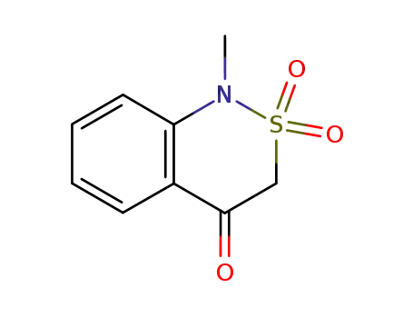 Molecular Structure of 7117-31-9 (2,2-DIOXO-1-METHYL-2,1-BENZOTHIAZIN-4(3H)-ONE)