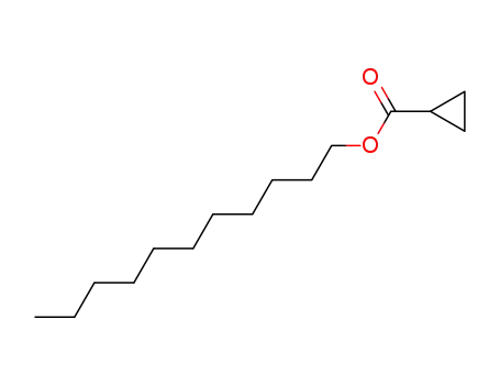 Molecular Structure of 103677-78-7 (Cyclopropanecarboxylic acid, undecyl ester)