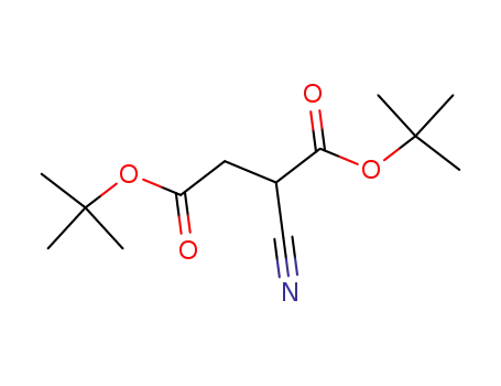 Molecular Structure of 106271-05-0 (cyano-succinic acid di-<i>tert</i>-butyl ester)