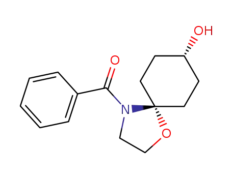 Molecular Structure of 252857-23-1 ((8-hydroxy-1-oxa-4-aza-spiro[4.5]dec-4-yl)-phenyl-methanone)