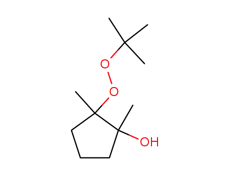 Molecular Structure of 109139-09-5 (2-tert-Butylperoxy-1,2-dimethyl-cyclopentanol)