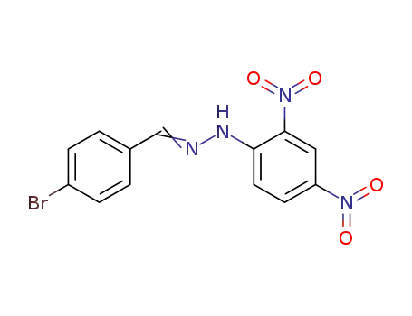 Molecular Structure of 2087-20-9 (Benzaldehyde, 4-bromo-, (2,4-dinitrophenyl)hydrazone)