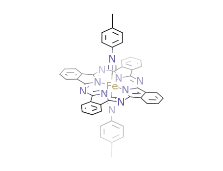 Molecular Structure of 113779-64-9 (bis(4-methylphenylisocyanide)(phthalocyaninato)iron(II))