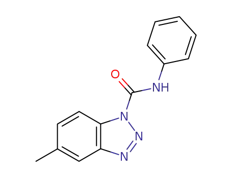 Molecular Structure of 72976-72-8 (5-methyl-benzotriazole-1-carboxylic acid anilide)