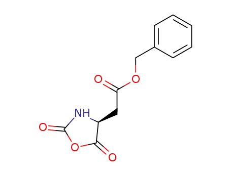 Molecular Structure of 13590-42-6 (benzyl (S)-2,5-dioxooxazolidine-4-acetate)