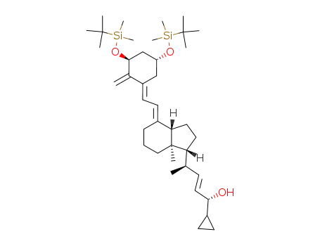 Molecular Structure of 112849-26-0 ((5E,24R)-1,3-Bis-O-(tert-ButyldiMethylsilyl)-calcipotriene)