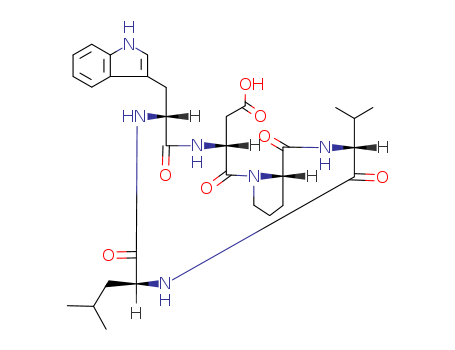 Cyclo(D-alpha-aspartyl-L-prolyl-D-valyl-L-leucyl-D-tryptophyl)