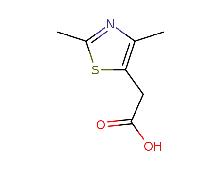 Molecular Structure of 34272-65-6 ((2,4-DIMETHYL-THIAZOL-5-YL)-ACETIC ACID)