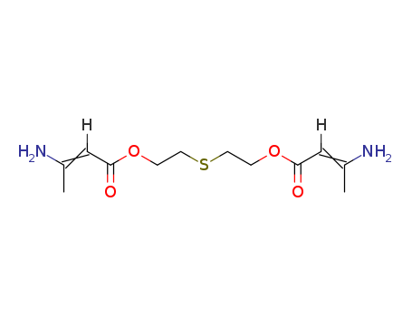 2-Butenoic acid,3-amino-, 1,1'-(thiodi-2,1-ethanediyl) ester
