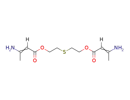 Molecular Structure of 13560-49-1 (thiodiethane-1,2-diyl bis(3-aminobut-2-enoate))