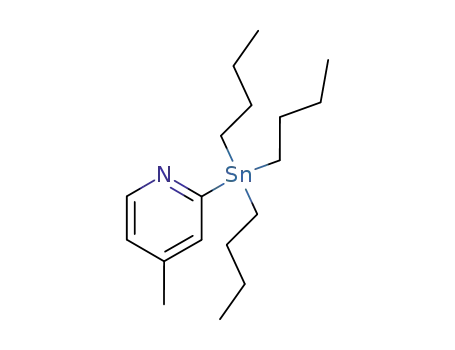 Molecular Structure of 301652-23-3 (4-METHYL-2-(TRIBUTYLSTANNYL)PYRIDINE)