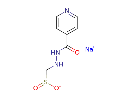 Molecular Structure of 13573-98-3 (2'-(sulphinomethyl)isonicotinohydrazide, monosodium salt)