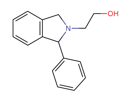 Molecular Structure of 18409-76-2 (2-(1-PHENYL-2,3-DIHYDRO-1H-ISOINDOL-2-YL)ETHANOL)