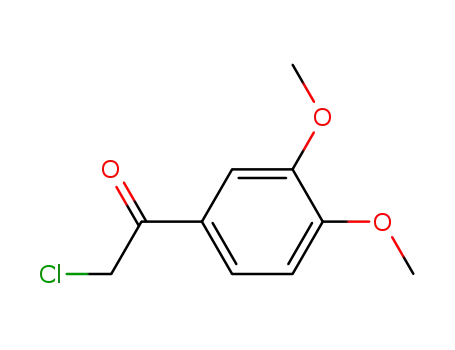 Molecular Structure of 20601-92-7 (2-Chloro-3'',4''-dimethoxyacetophenone)