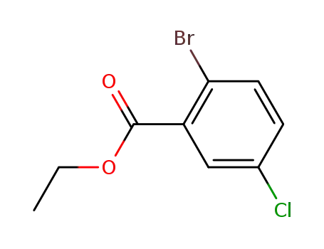 Molecular Structure of 690260-91-4 (2-Bromo-5-chlorobenzoic acid ethyl ester)