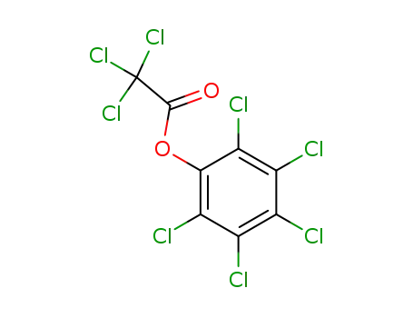 Molecular Structure of 2879-60-9 (TRICHLOROACETIC ACID PENTACHLOROPHENYL ESTER)